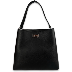 Luksuzna ženska torba od prave kože  Eliza – crno