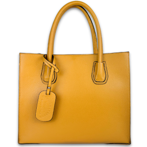 Elegantna torba od prave kože – Blanca – Žuta