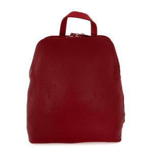 Ženska ruksak od prave kože  Fabiola – Crvena