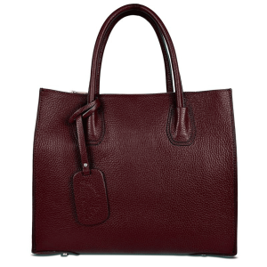 Elegantna torba od prave kože – Blanca – Bordo