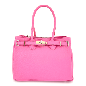 Luksuzna ženska torba od prave kože  Franceska – Ružičasta