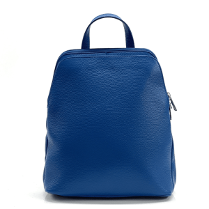 Ženska ruksak od prave kože  – Fabiola – Tamno plava