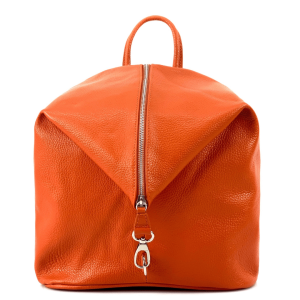 Ženska ruksak od prave kože  Luna – Narančasta