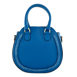Luksuzna ženska torba od prave kože  Editta – Plava boja