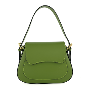 Luksuzna torba od prave kože sa 2 ručke  ItMaliana – Zelena
