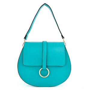 Luksuzna torba od prave kože sa 2 ručke  Oxana – Plava boja