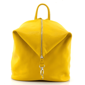 Ženska ruksak od prave kože  Luna – Žuta